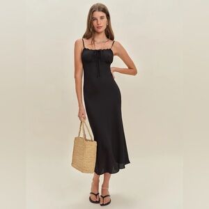Reformation Camira Dress in Black. Brand new without tags, never worn.